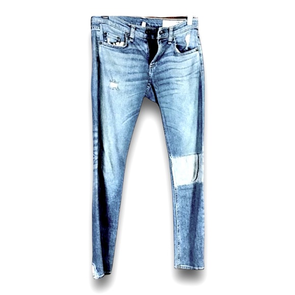 RAG & BONE TOMBOY DISTRESSED JEANS NEW WITHOUT TAGS W24 - Picture 2 of 7